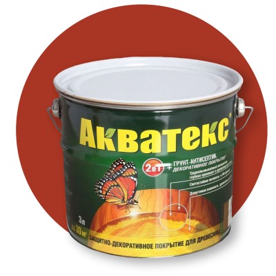Акватекс Рябина — Декоративная пропитка на алкидной основе Акватекс Рябина — Декоративная пропитка на алкидной основе