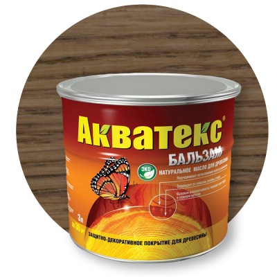 Акватекс Бальзам Дуб — Масло для дерева (защита и декоративная отделка) Акватекс Бальзам Дуб — Масло для дерева (защита и декоративная отделка)