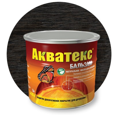 Акватекс Бальзам Эбеновое дерево — Масло для дерева (защита и декоративная отделка) Акватекс Бальзам Эбеновое дерево — Масло для дерева (защита и декоративная отделка)