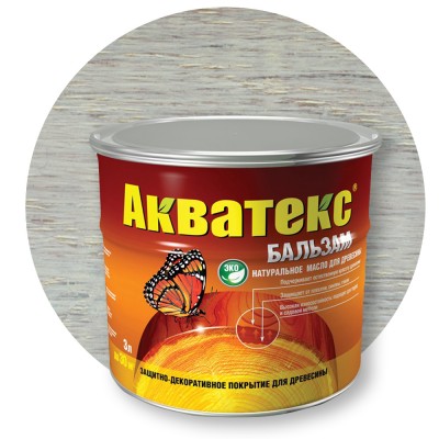 Акватекс Бальзам Иней — Масло для дерева (защита и декоративная отделка) Акватекс Бальзам Иней — Масло для дерева (защита и декоративная отделка)