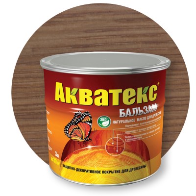 Акватекс Бальзам Лиственница — Масло для дерева (защита и декоративная отделка) Акватекс Бальзам Лиственница — Масло для дерева (защита и декоративная отделка)