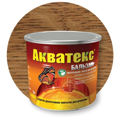 Акватекс Бальзам Тик — Масло для дерева (защита и декоративная отделка) Акватекс Бальзам Тик — Масло для дерева (защита и декоративная отделка)