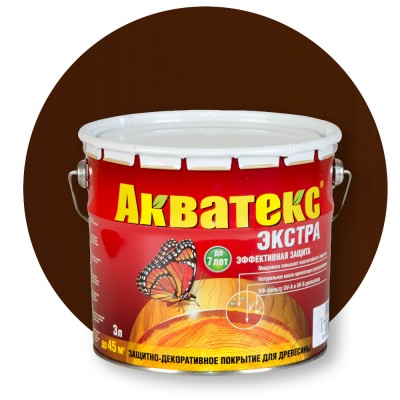 Акватекс Экстра Каштан — Пропитка с воском и натуральным маслом Акватекс Экстра Каштан — Пропитка с воском и натуральным маслом