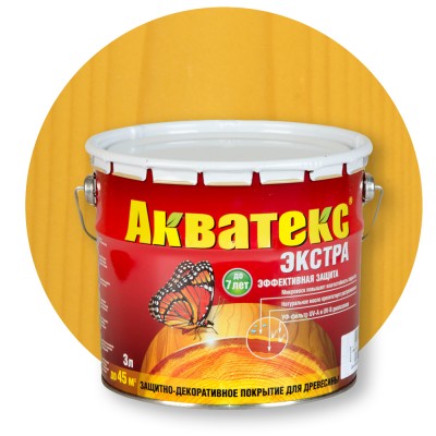 Акватекс Экстра Сосна — Пропитка с воском и натуральным маслом Акватекс Экстра Сосна — Пропитка с воском и натуральным маслом
