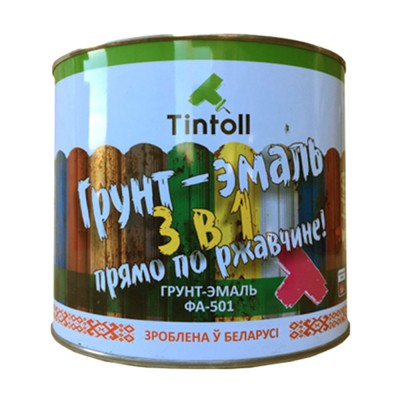 Грунт-эмаль 3в1 по металлу Tintoll ФА–501, Белая