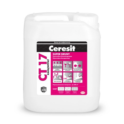 Ceresit CT 17 SUPER GRUNT — Грунтовка бесцветная, концентрат