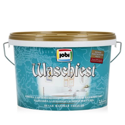 Краска для кухонь и ванных комнат JOBI Waschfest