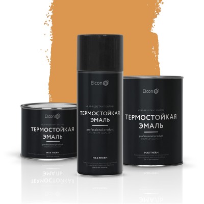 Термостойкая эмаль Elcon Max Therm (до 700°С) — Медь