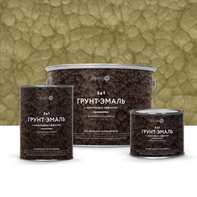 Грунт-эмаль Elcon Smith (с молотковым эффектом) — Бронза