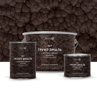 Грунт-эмаль Elcon Smith (с молотковым эффектом) — Шоколад
