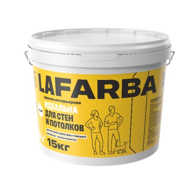 Краска для стен и потолков (ВД-АК-201) GoldBastik LAFARBA