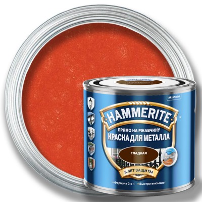 Краска молотковая HAMMERITE по металлу — Красная