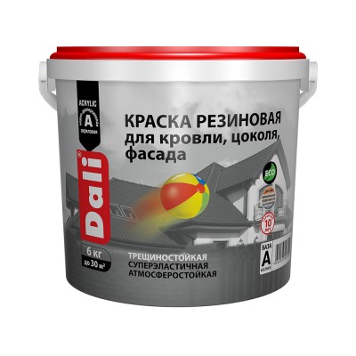 DALI Краска резиновая для кровли, фасадов, цоколя