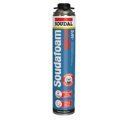 Монтажная пена пистолетная SOUDAL Soudafoam Maxi 70 зимняя 870 мл
