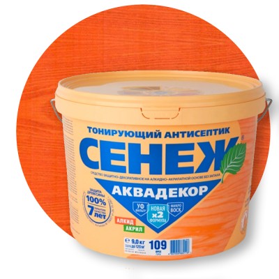 Сенеж Аквадекор (x2) Тонирующий антисептик 108 Черешня Сенеж Аквадекор (x2) Тонирующий антисептик 108 Черешня