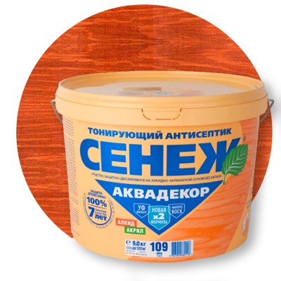 Сенеж Аквадекор (x2) Тонирующий антисептик 110 Махагон Сенеж Аквадекор (x2) Тонирующий антисептик 110 Махагон