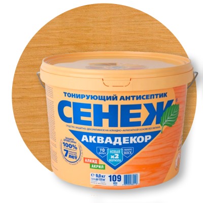 Сенеж Аквадекор (x2) Тонирующий антисептик 112 Дуб Сенеж Аквадекор (x2) Тонирующий антисептик 112 Дуб