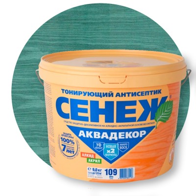 Сенеж Аквадекор (x2) Тонирующий антисептик 116 Лагуна Сенеж Аквадекор (x2) Тонирующий антисептик 116 Лагуна